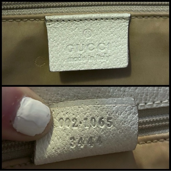 Gucci Authentic Vintage Mini Jackie Tote Bag Purse in Cream Off White Leather - Picture 11 of 15